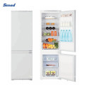 Smad OEM Electronics Compressor Double Door Bottom Freezer Built in Refrigerators